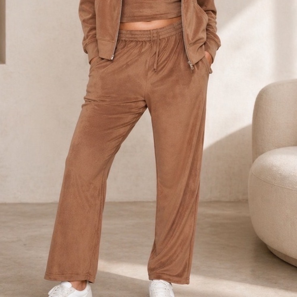 SKIMS Velour Track Pants Sienna‎ Medium